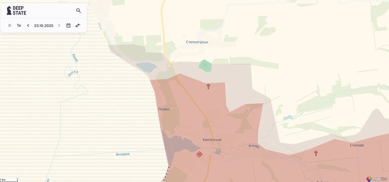 The situation on the front line on the morning of 24 October