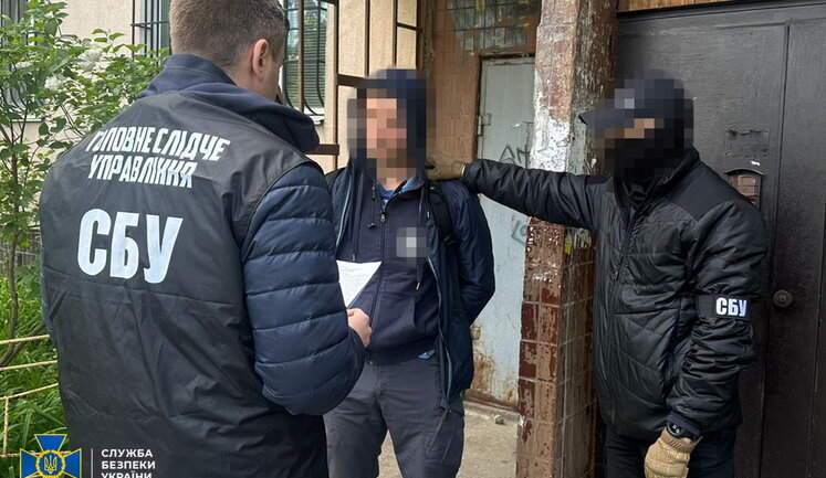 Затримано російського шпигуна, який коригував ракетні удари по Київщині, - СБУ. ФОТО