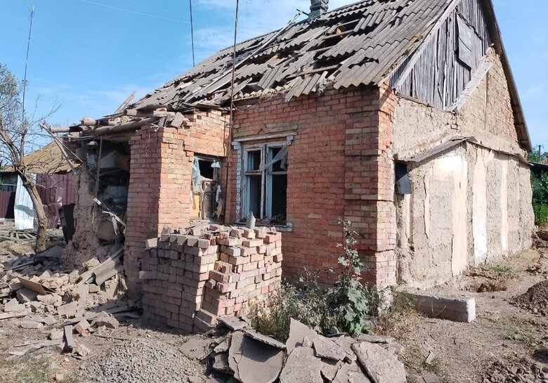 Наслідки обстрілу Нікополя