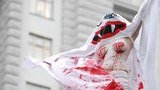 Обнаженные кровосиси забрались к Азарову на забор: "С днем ​​рождения, Коля". ФОТОрепортаж