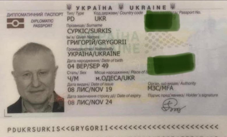 Суркіс після скандалу із затриманням на кордоні з годинниками використовує дипломатичний паспорт, який забороняє огляд подорожуючого, - журналіст 01
