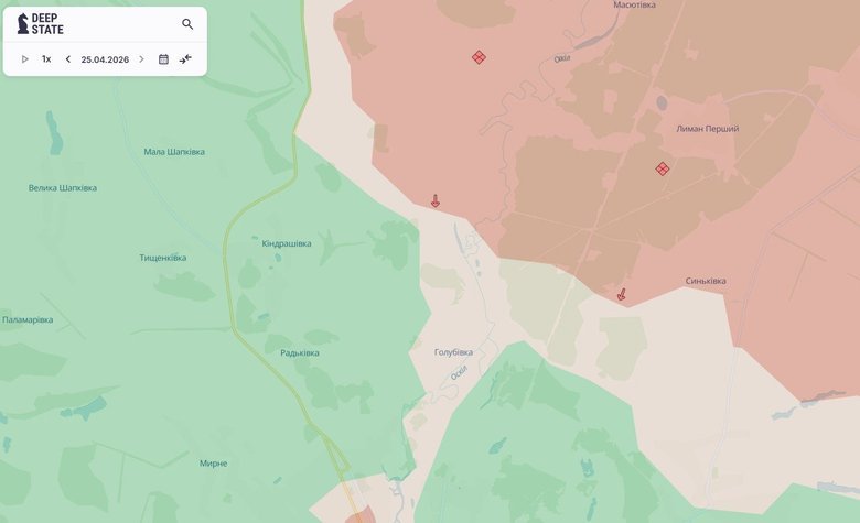 Продвижение РФ в районе Синьковки