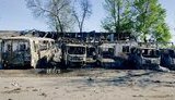 Road construction company damaged in Dnipropetrovsk region