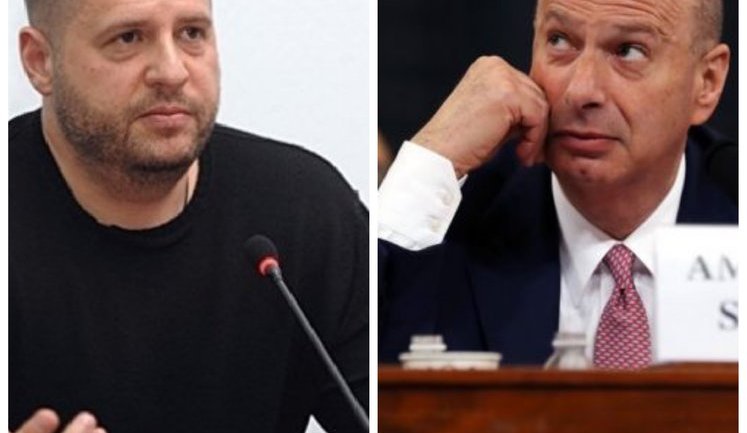 Столкнулись в коридоре у лифта, ни о чем важном не говорили, - помощник президента Ермак отрицает, что посол США в ЕС Сондленд озвучивал ему условия разблокирования военной помощи