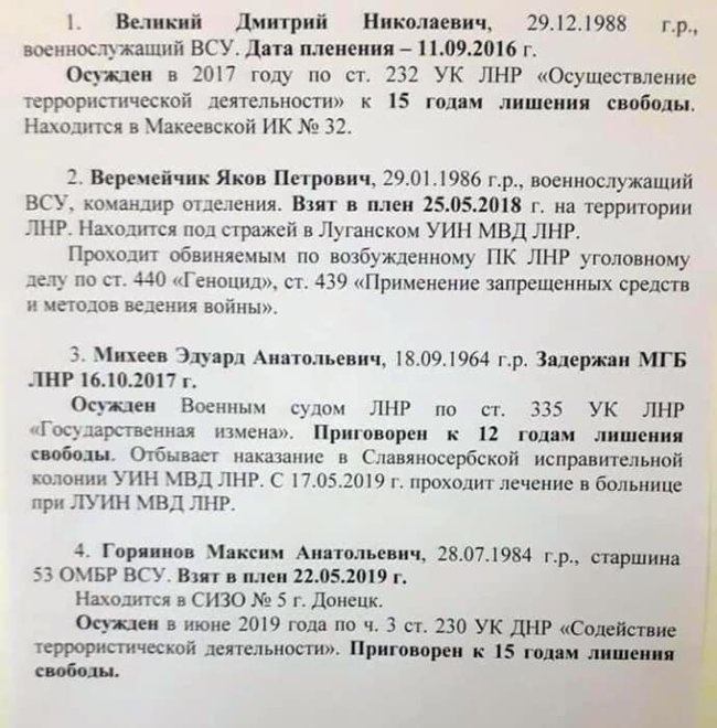 Один із переданих терористами Україні військовослужбовців - Великий перебуває в розшуку за дезертирство, - Казанський 01