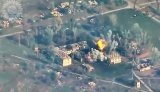 MiG-29 fighter pilot destroyed building housing ruscists with precision air strike. VIDEO