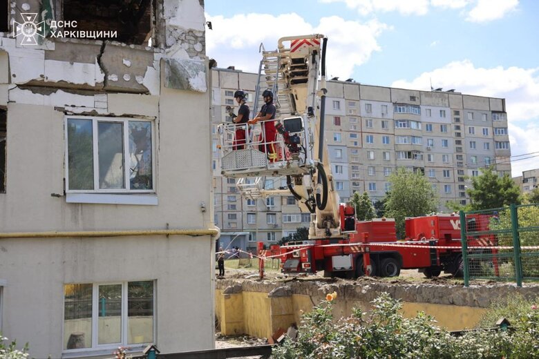 Russian strike on Kharkiv on 18 August