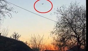 Українка побачила ударний БПЛА над власним подвір’ям: "Шахед! Це наший? О, який красівий, хай Бог їм помагає!". ВIДЕО