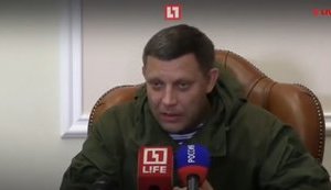 "Poroshenko violated truce and declared war against us," - "DPR" leader Zakharchenko. VIDEO (in Russian)