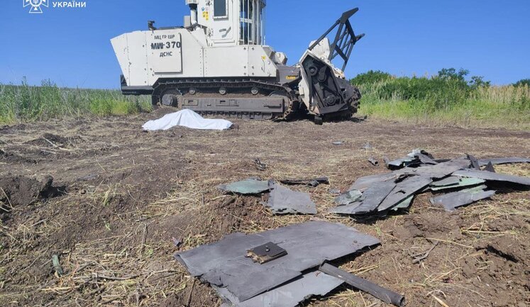 Enemy drone attacks demining vehicle in Kharkiv region, killing State Emergency Service sapper. PHOTOS