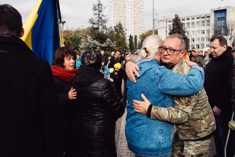 In Brovary, bid farewell to soldier Oleksandr Fatieiev, who died in battle against ruscists in Luhansk region, was held 20
