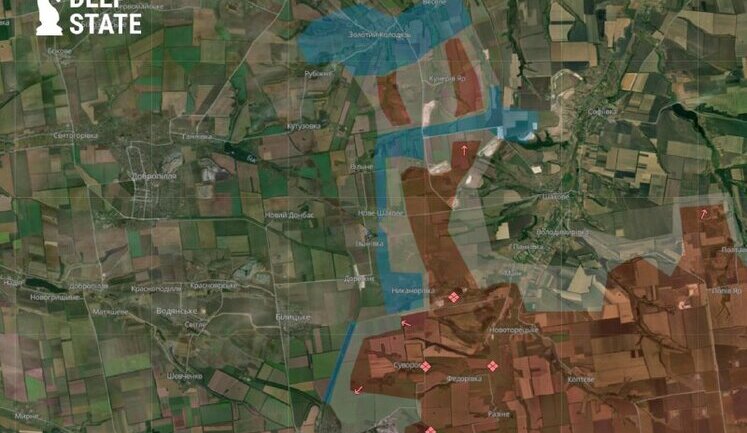 Defence forces have stabilised situation to some extent in area of settlements of Vesele-Zolotyi Kolodiaz-Kucheriv Yar - DeepState