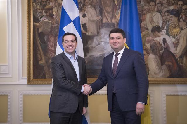 Гройсман веде переговори з прем'єр-міністром Греції Ципрасом 06