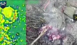 Бійці 34 бригади відірвали окупанту обидві ноги по пояс влучним скидом з дрона в Херсонські області