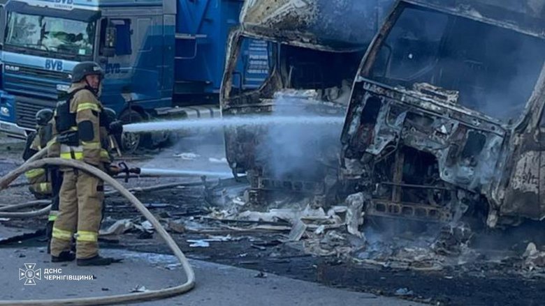 Russian attack on the Pryluky region