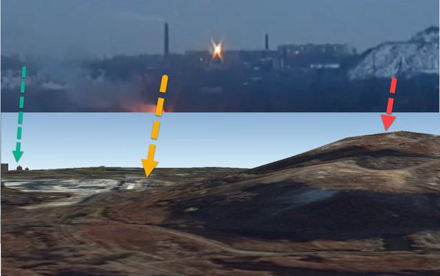 Визначено геолокацію місця застосування українським десантником ПТУР для знищення БМП бойовиків, - Bellingcat 10