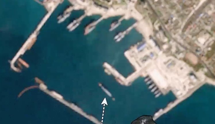 Російський ВДК типу "Тапір" забрали на ремонт після атаки дронів СБУ на Новоросійськ. СУПУТНИКОВІ ФОТО