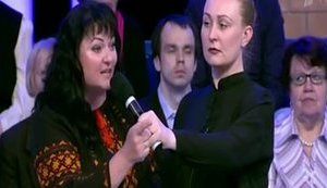 "Нищета. Люди солью рассчитываются в маршрутном такси", - "патриотка Украины из Мелитополя" в эфире росТВ. ВИДЕО