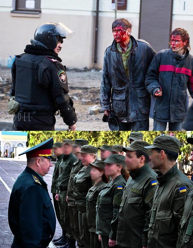 Полковника Пилипенка, який бив майданівців у 2014 році, призначено заступником начальника Академії Нацгвардії, а в 2016-му було нагороджено орденом Богдана Хмельницького 01