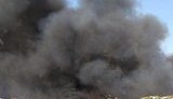 На Чернігівщині на звалищі в Прилуках горить сміття на площі 1 га, - ДСНС. ФОТО