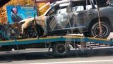 Білоруський спротив спалив машину голови Комітету судових експертиз у Мінську. ФОТО