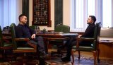 Zelenskyy meets former FM Pavlo Klimkin.