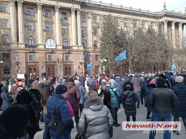 Предприниматели протестуют против локдауна в Николаеве 06