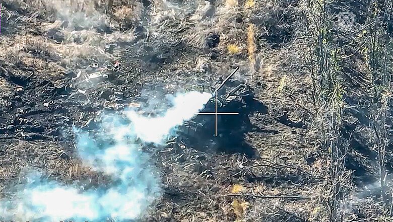 Знищення воїнами 32-ї бригади ворожого танку Т-90 02