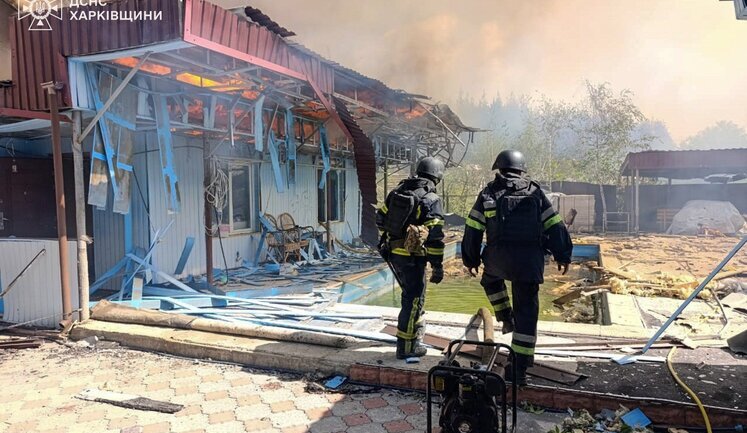 Enemy struck Izium district with rocket artillery: house destroyed. PHOTOS