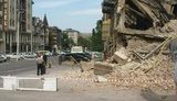 В центре Днепропетровска рухнул дом. ФОТОрепортаж