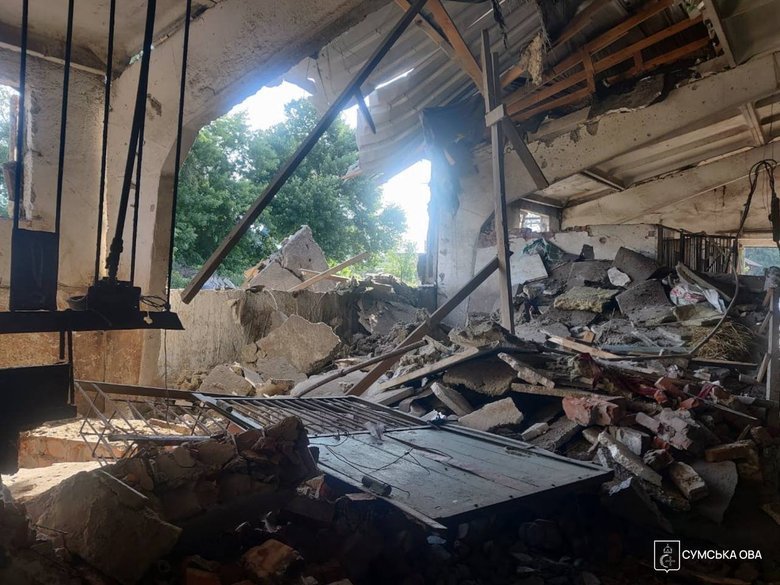 удар по стайні на Сумщині