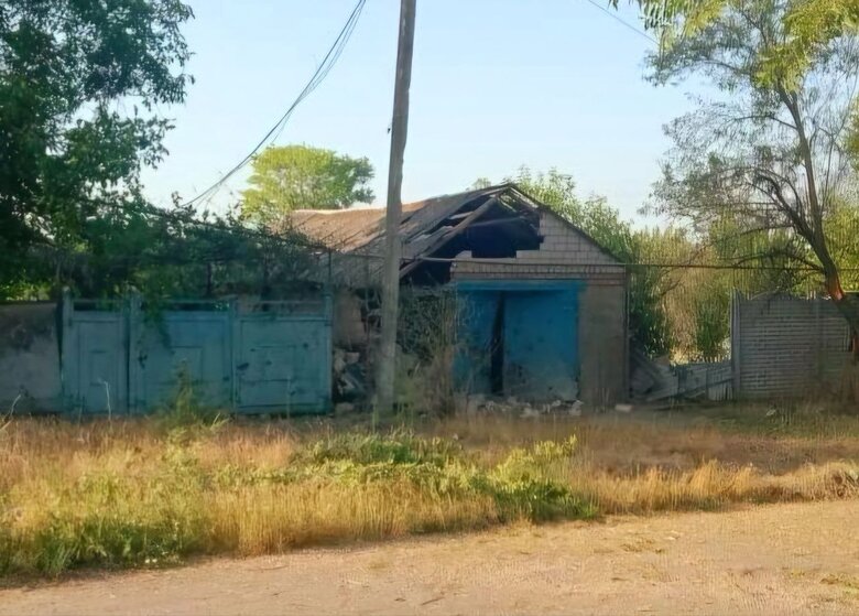 Последствия обстрелов Никопольского района