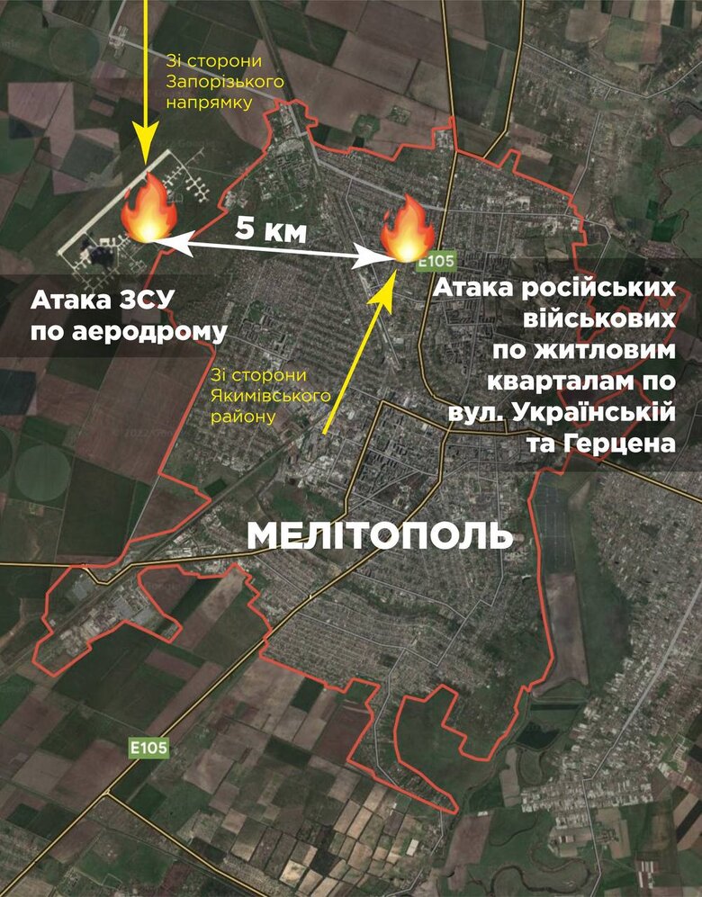 Окупанти обстріляли житловий квартал Мелітополя, одна людина поранена, - Федоров 01
