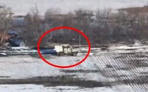 British Husky armoured vehicle near kurakhove