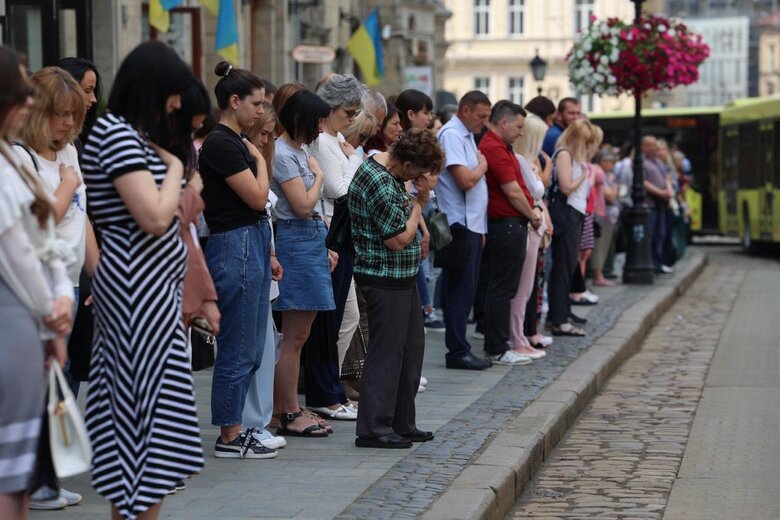Львів попрощався із загиблими Героями - Михайлом Лазарєвим, Ігорем Гілем, Ігорем Кривоконем та Юрієм Сікиринським 03