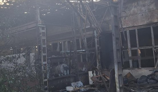 Drones attacked Lviv: no casualties, warehouse partially destroyed (updated). PHOTO