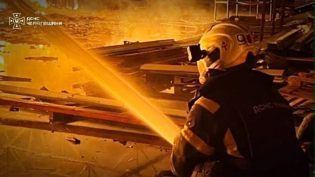 Shelling in the Chernihiv region