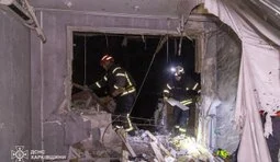 Внаслідок атаки БпЛА пошкоджено житлову багатоповерхівку в Харкові.