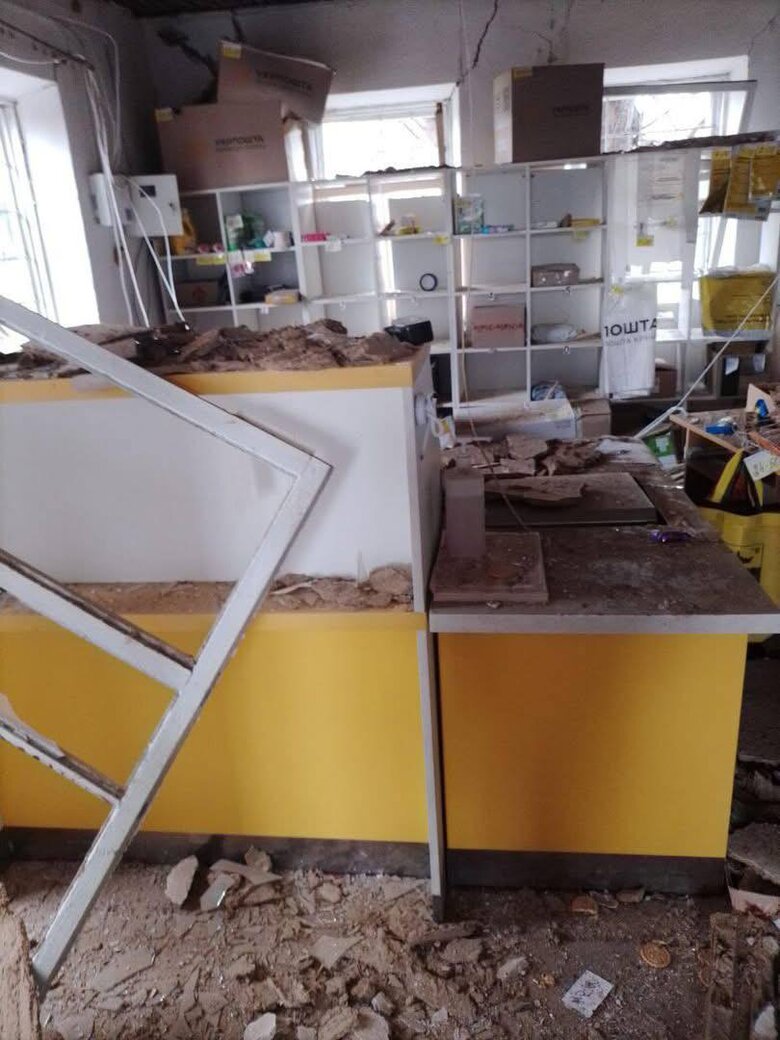 Ворог на Запоріжжі знищив відділення "Укрпошти"