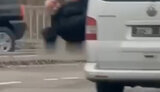 In Dnipro, a bloody man escaped from the TCR through a van window