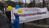 Акция "Кто заказал Катю Гандзюк?" прошла во время встречи Тимошенко с избирателями в Киеве. ВИДЕО+ФОТОрепортаж