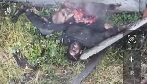 Пара українських FPV-дронів розриває російського штурмовика на Сумському напрямку. ВIДЕО 18+