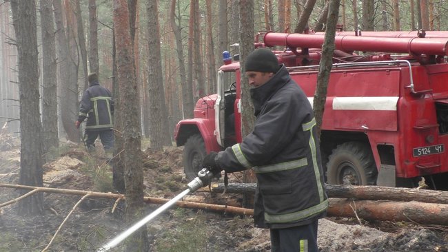 В Чернобыльской зоне и на Житомирщине продолжают тушить пожары 01