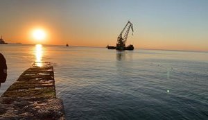 Delfi tanker taken from Odesa beach