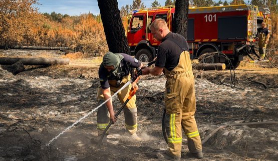 Українські рятувальники допомагають ліквідовувати пожежі у французьких селах. ВІДЕО+ФОТОрепортаж