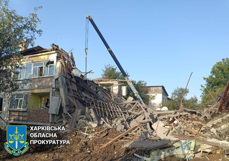 Наслідки обстрілу Борової Харківської області