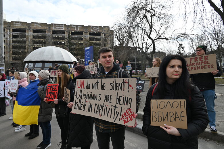 Акція на підтримку полонених захисників Азовсталі