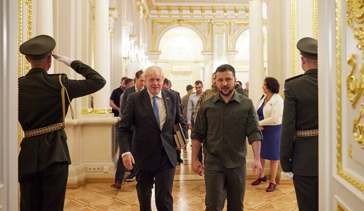 Zelensky on Johnson's visit: "We have common view on how to move towards Ukraine's victory". PHOTOS