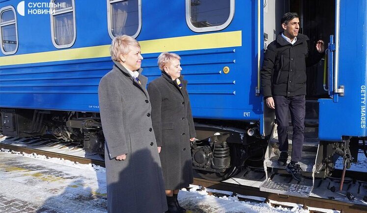 Премьер Великобритании Сунак прибыл в Киев. ФОТОрепортаж