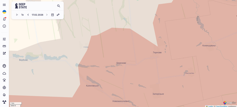 Тернове карта